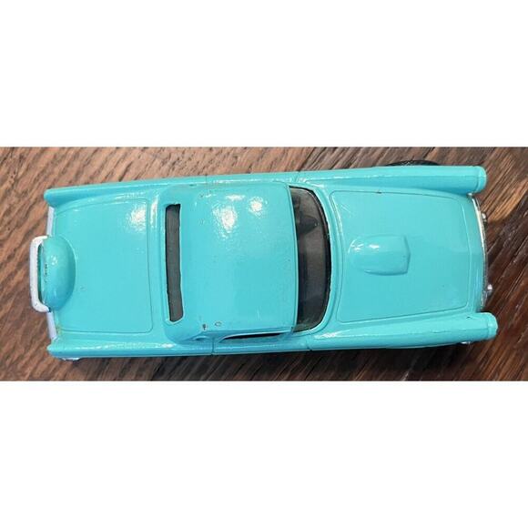 1988 Tootsie Toy Hard ‘56 FORD T-BIRD Teal Blue/Green Die Cast Metal Thunderbird - Picture 5 of 8